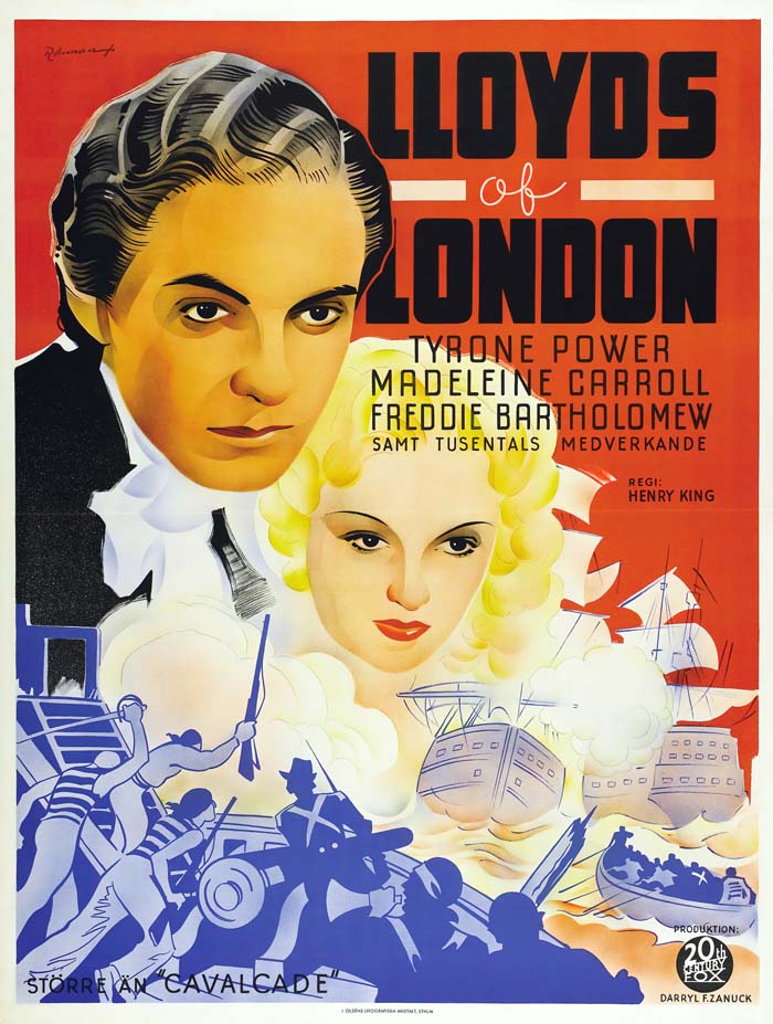 Lloyd's of London (1936) vintage movie poster